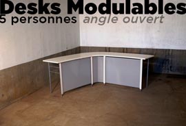 fabrication desks modulables